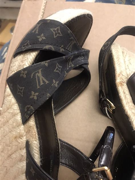 chanclas louis vuitton|louis vuitton wedge sandals.